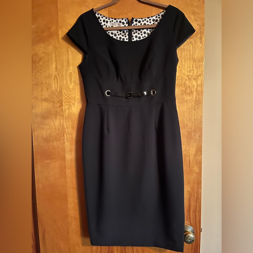 Black london times dress with belt